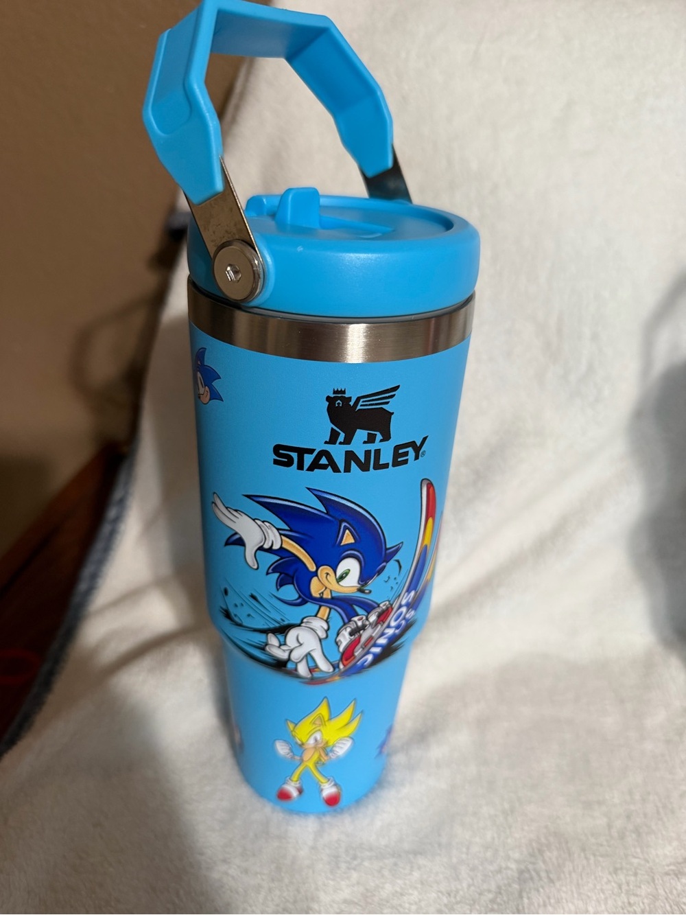 Stanley Blue Sonic Graphic Travel Tumbler
